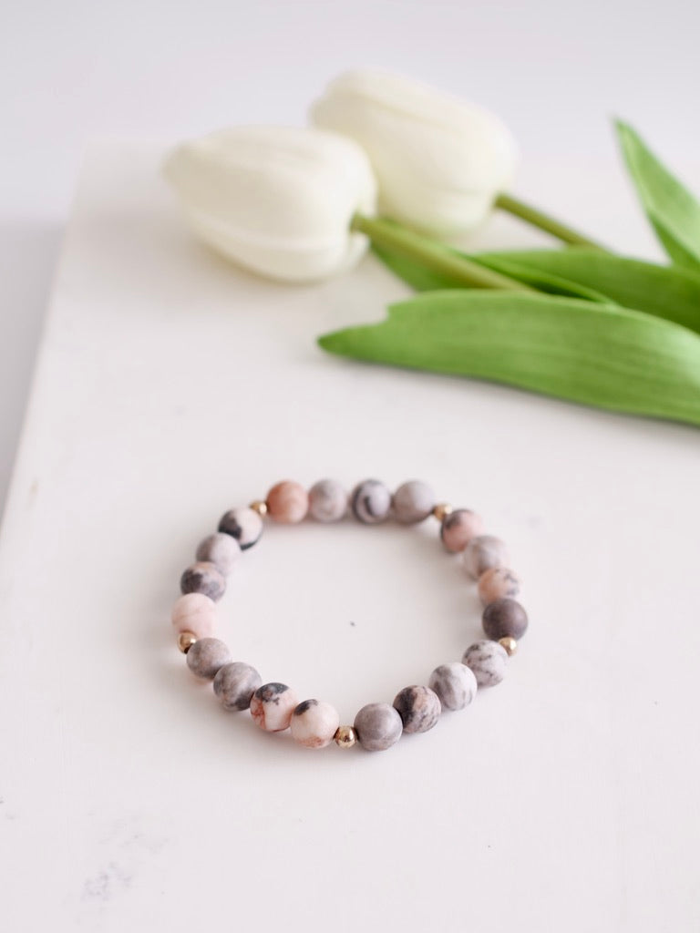 Dusty Rose Stacking Bracelet