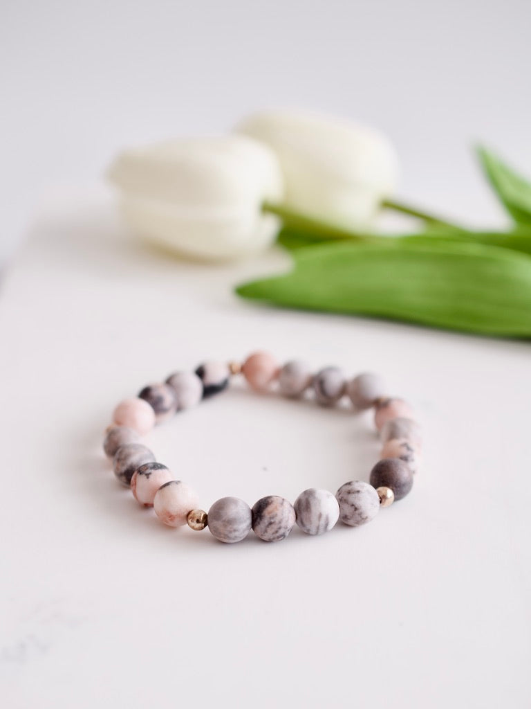 Dusty Rose Stacking Bracelet
