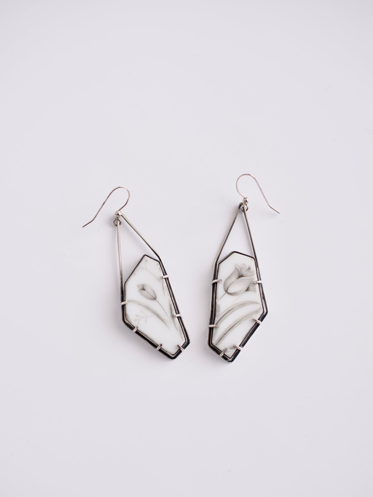 Black Tulip Dangles