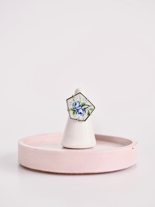Blue Rose Ring