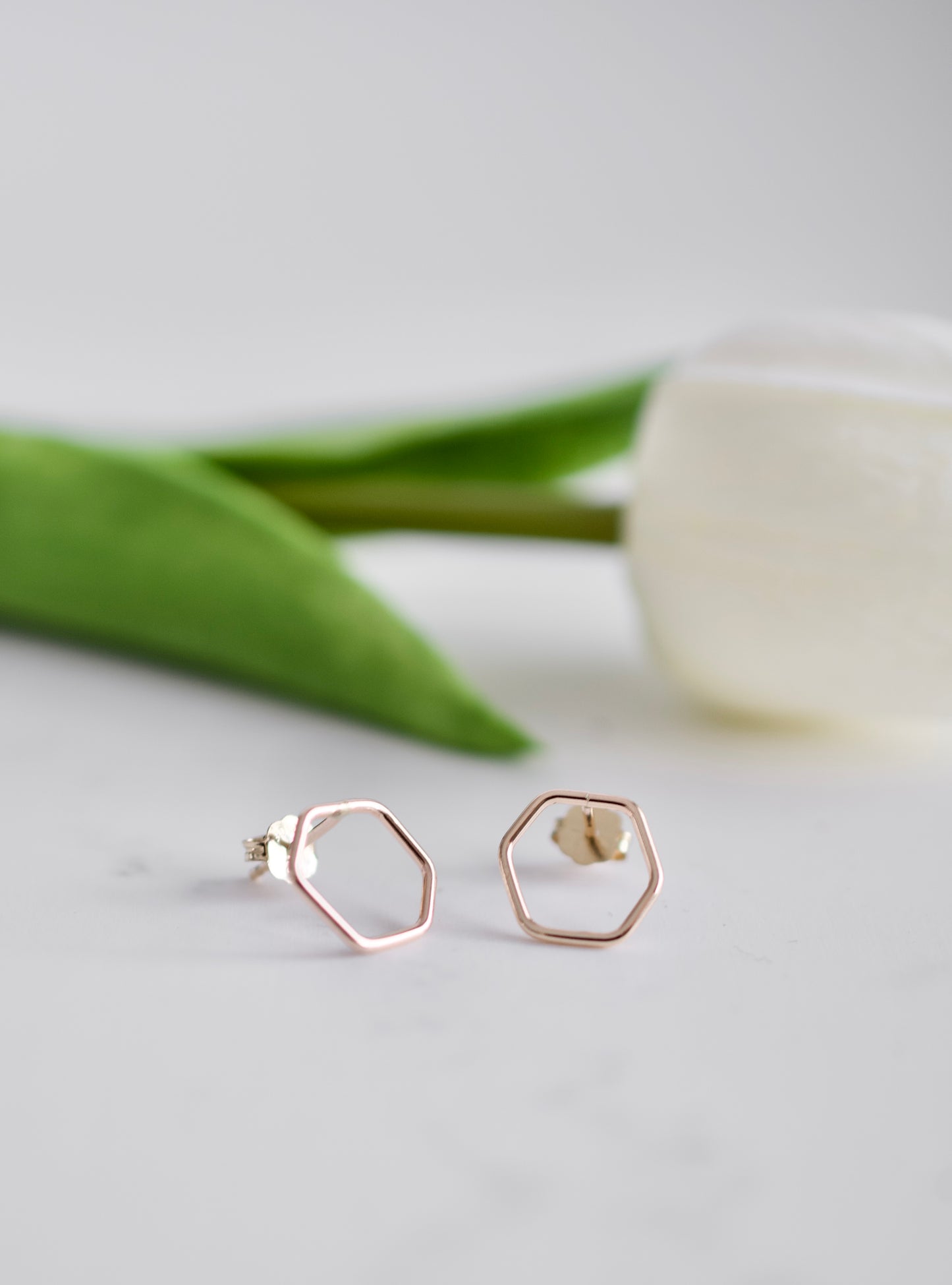 Gold Stud Earrings