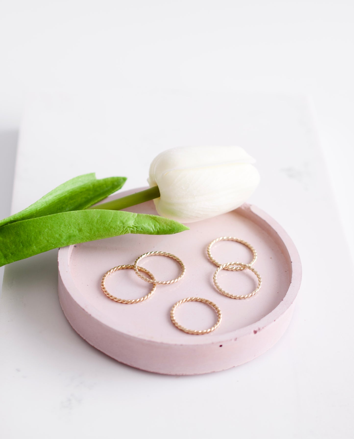 Twisted Gold Stacking Ring