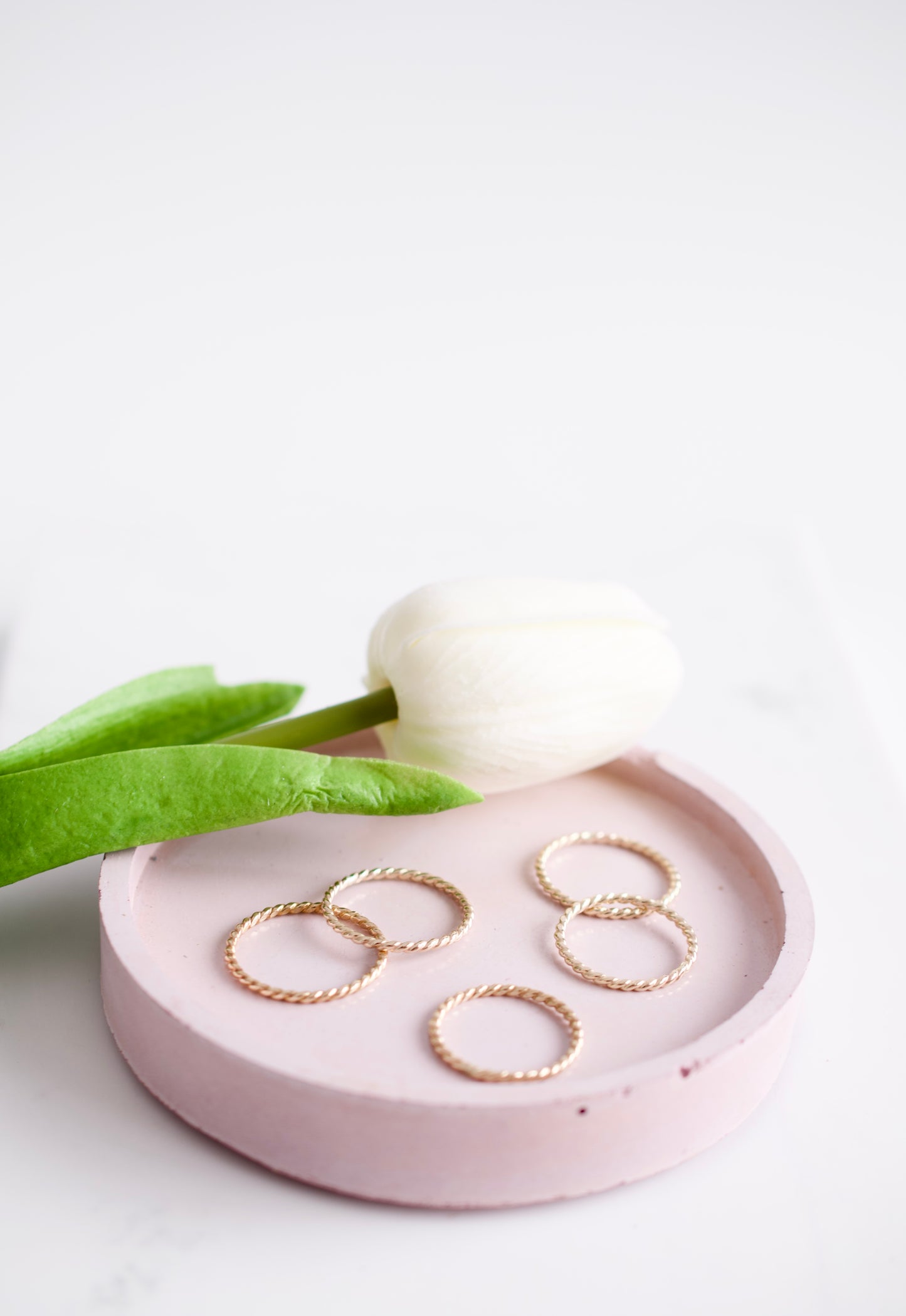 Twisted Gold Stacking Ring