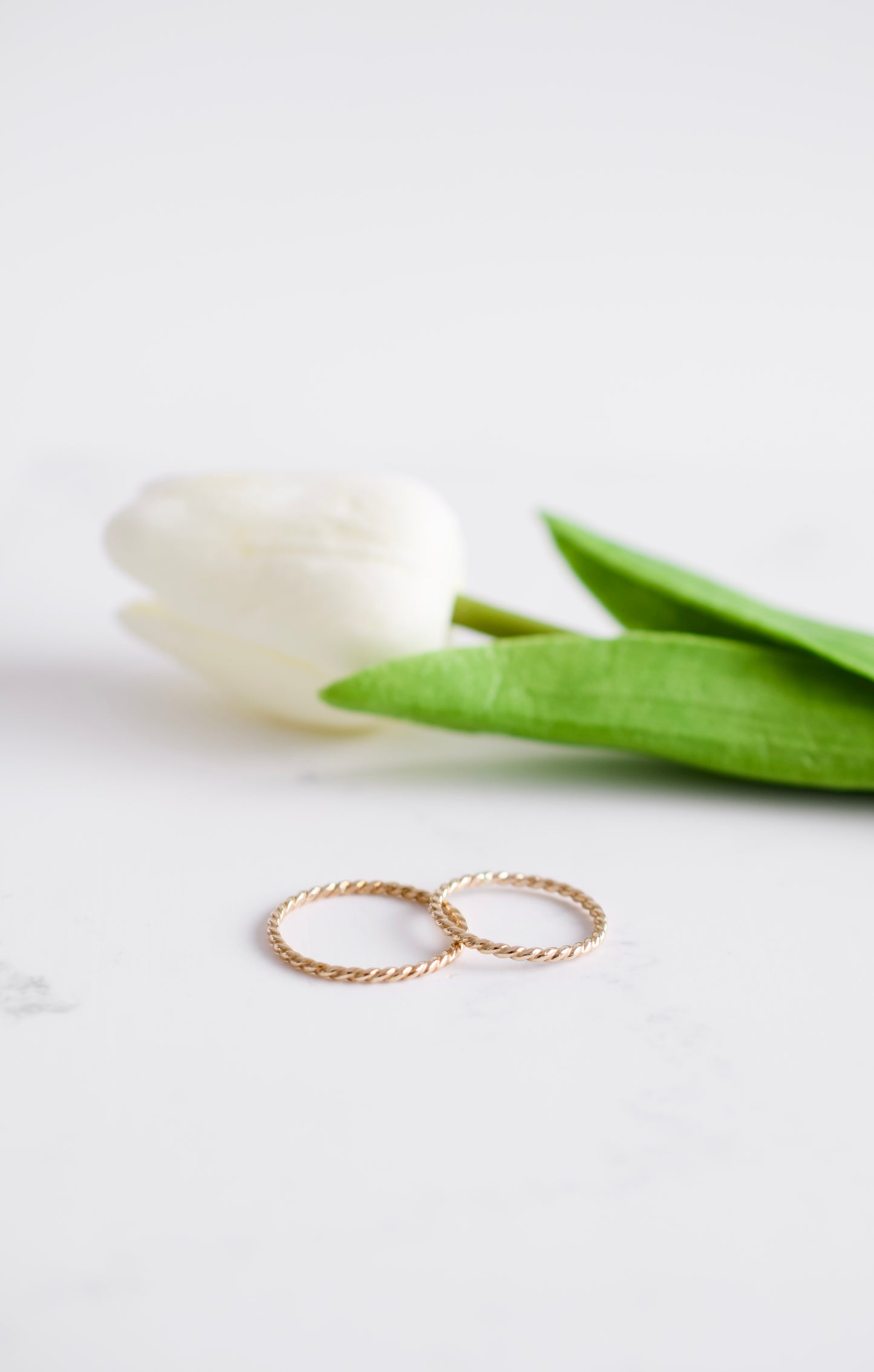 Twisted Gold Stacking Ring