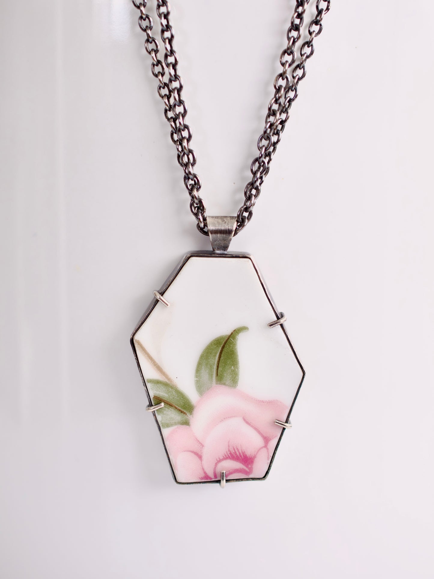 Pink Rose Statement Necklace
