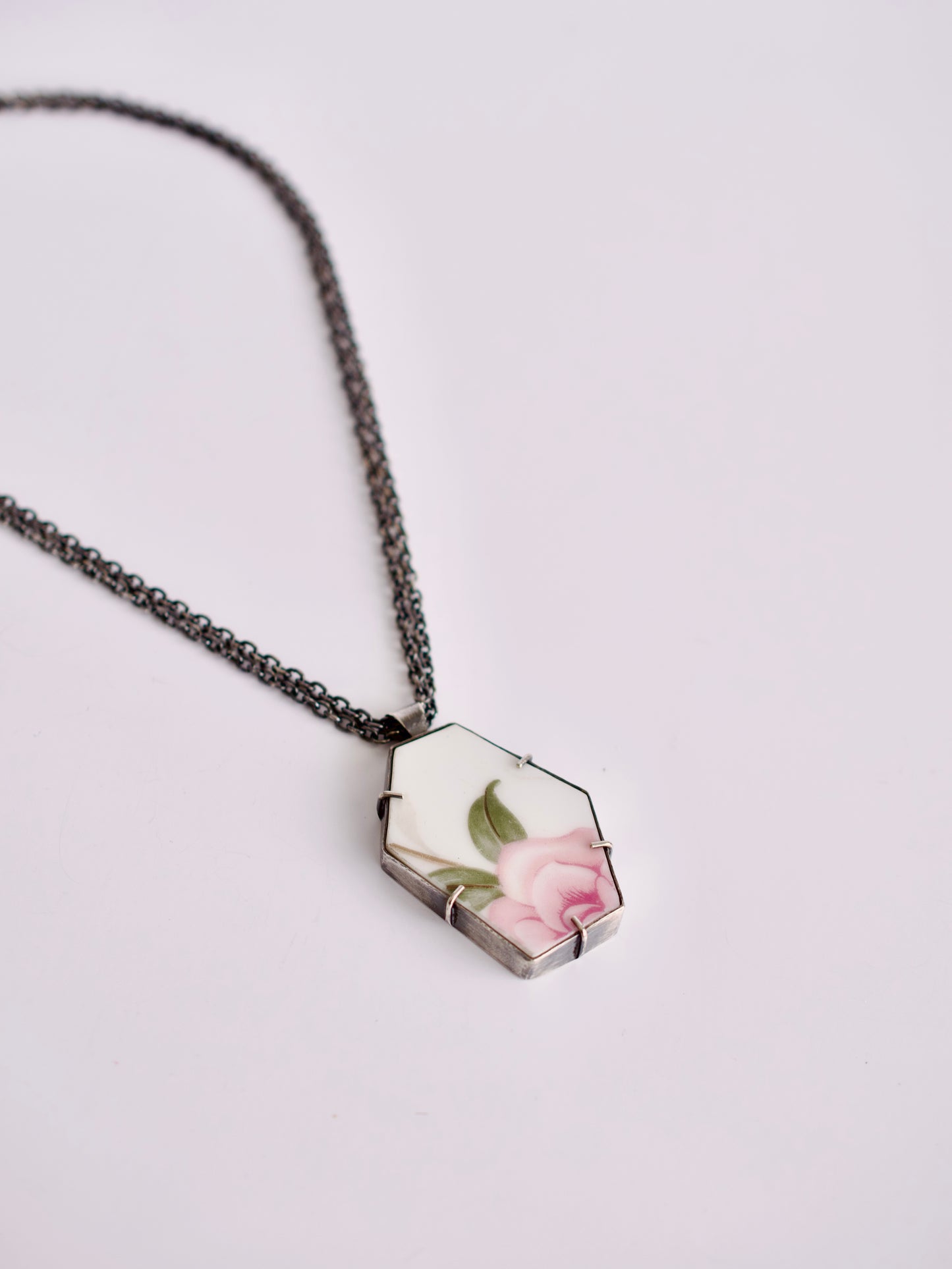 Pink Rose Statement Necklace