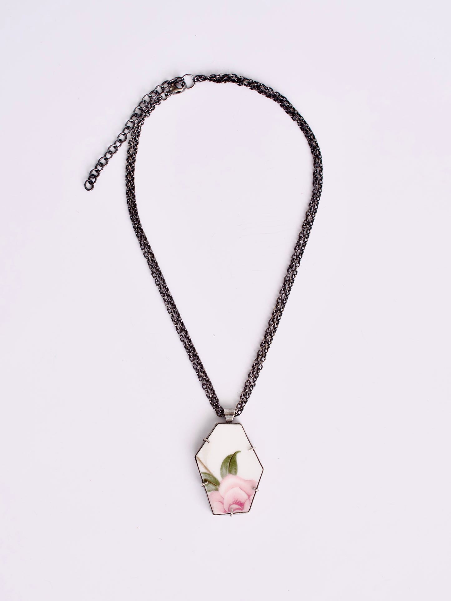 Pink Rose Statement Necklace