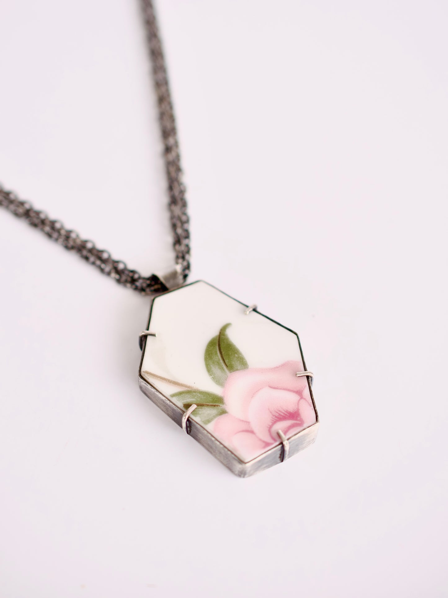 Pink Rose Statement Necklace