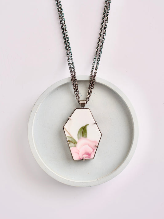 Pink Rose Statement Necklace