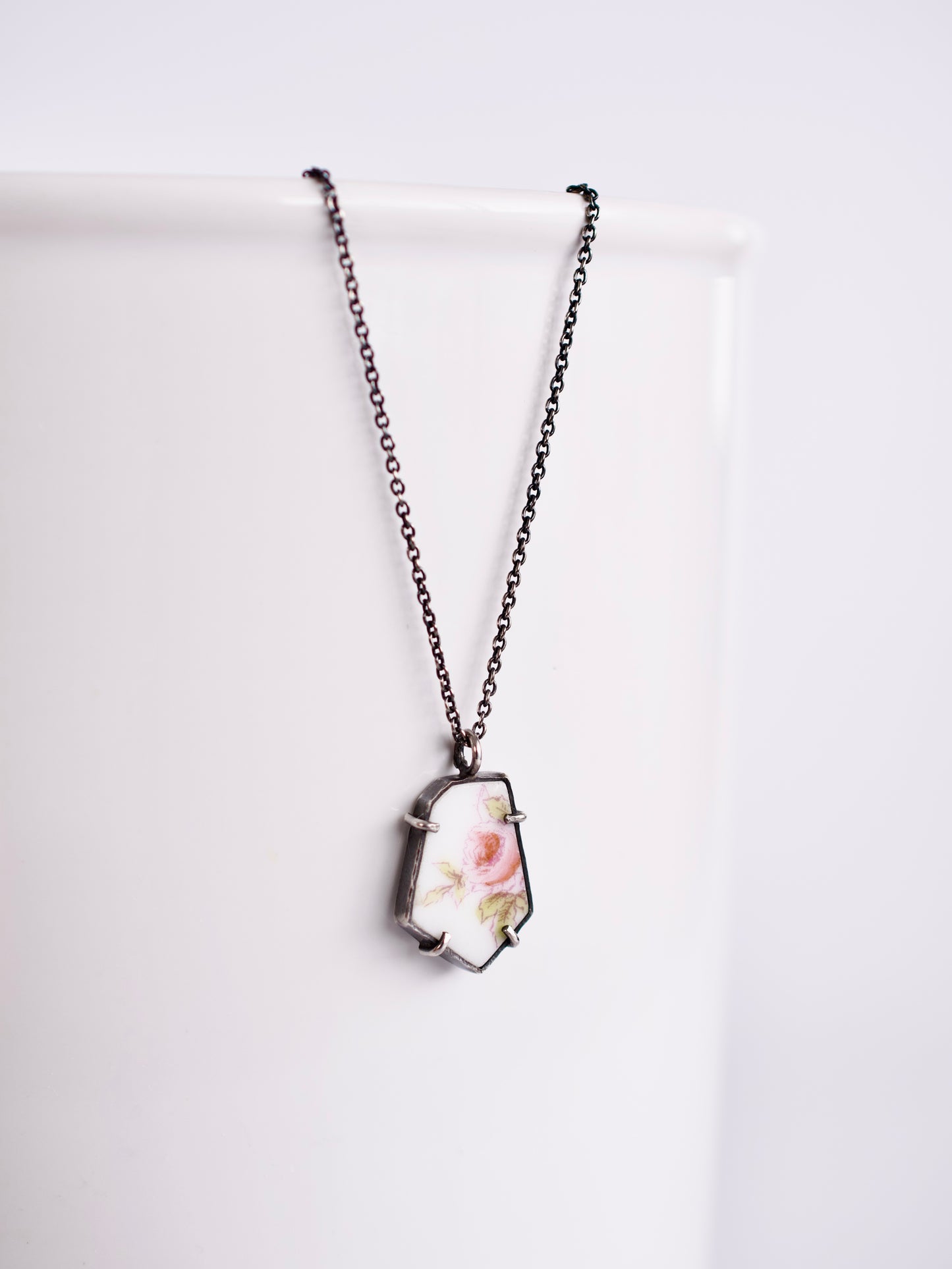 Pink Rose Necklace