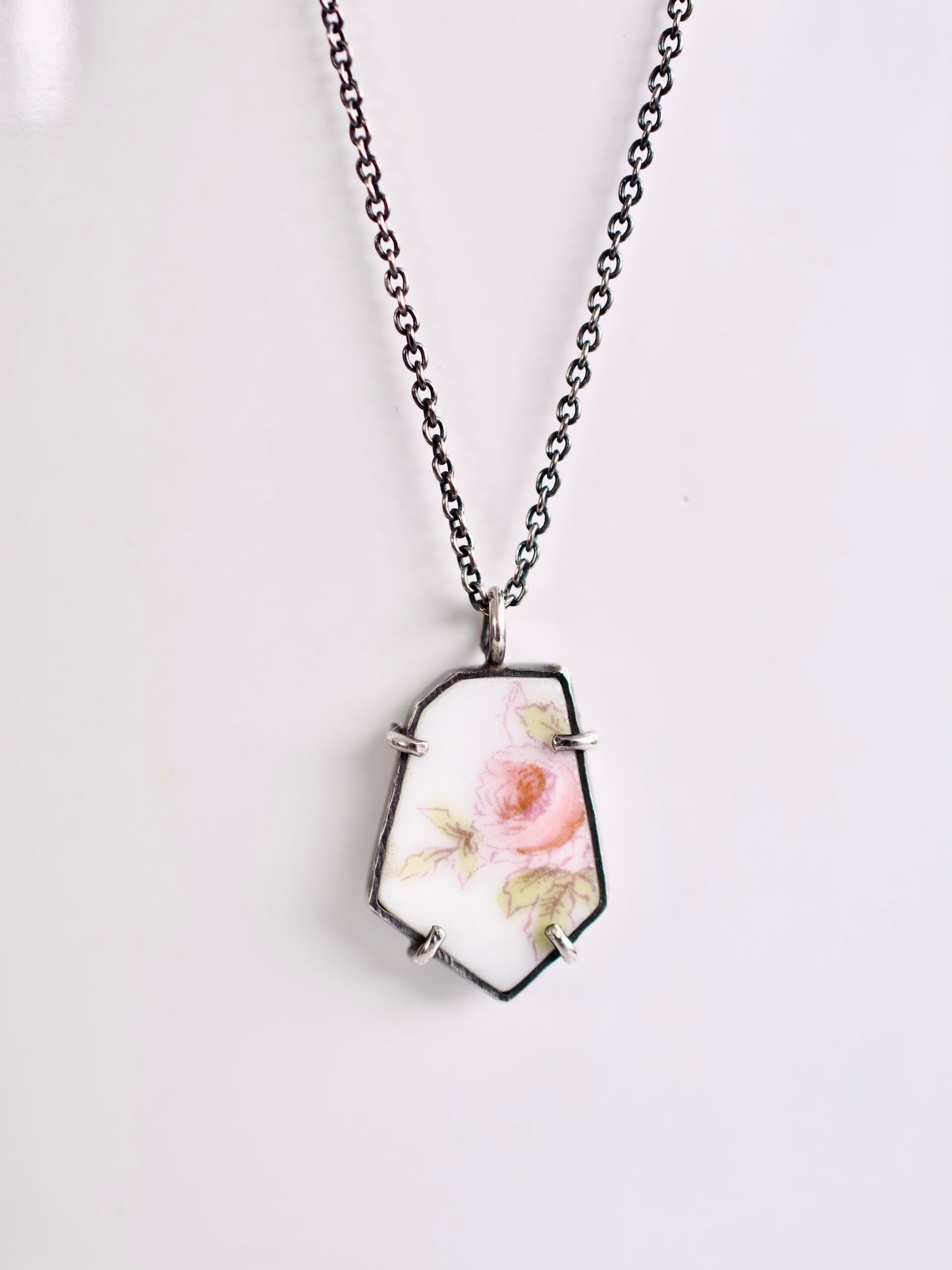 Pink Rose Necklace