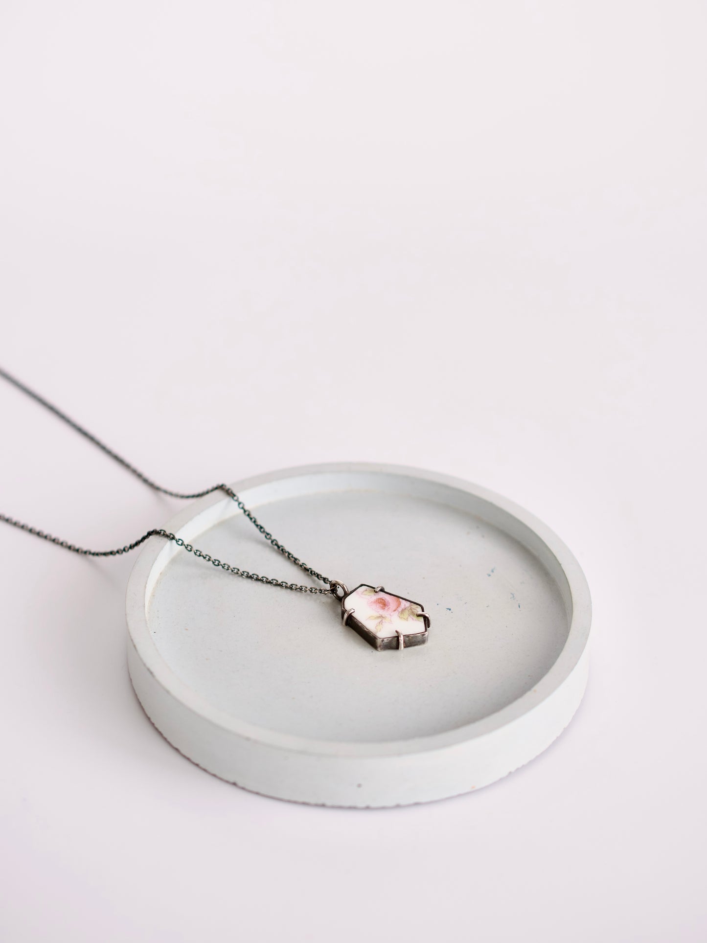 Pink Rose Necklace