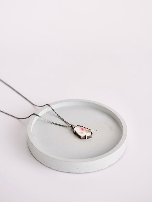 Pink Rose Necklace