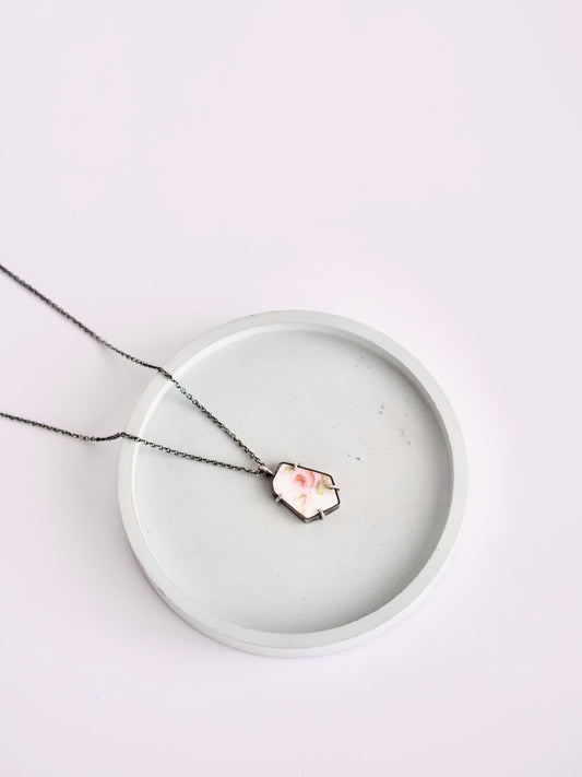 Pink Rose Necklace