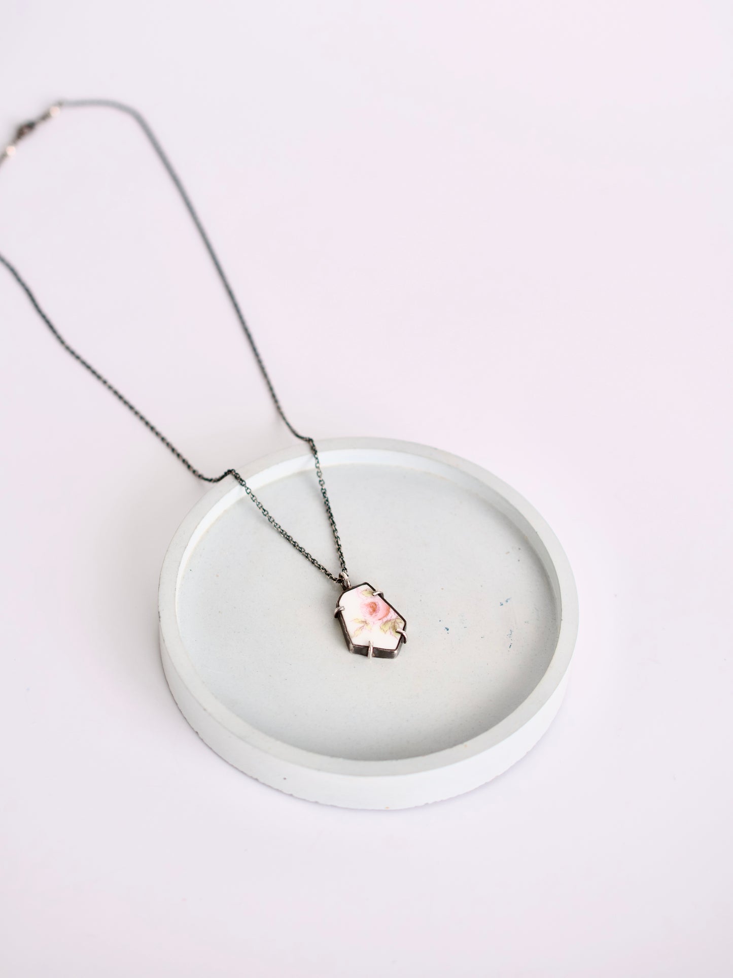 Pink Rose Necklace