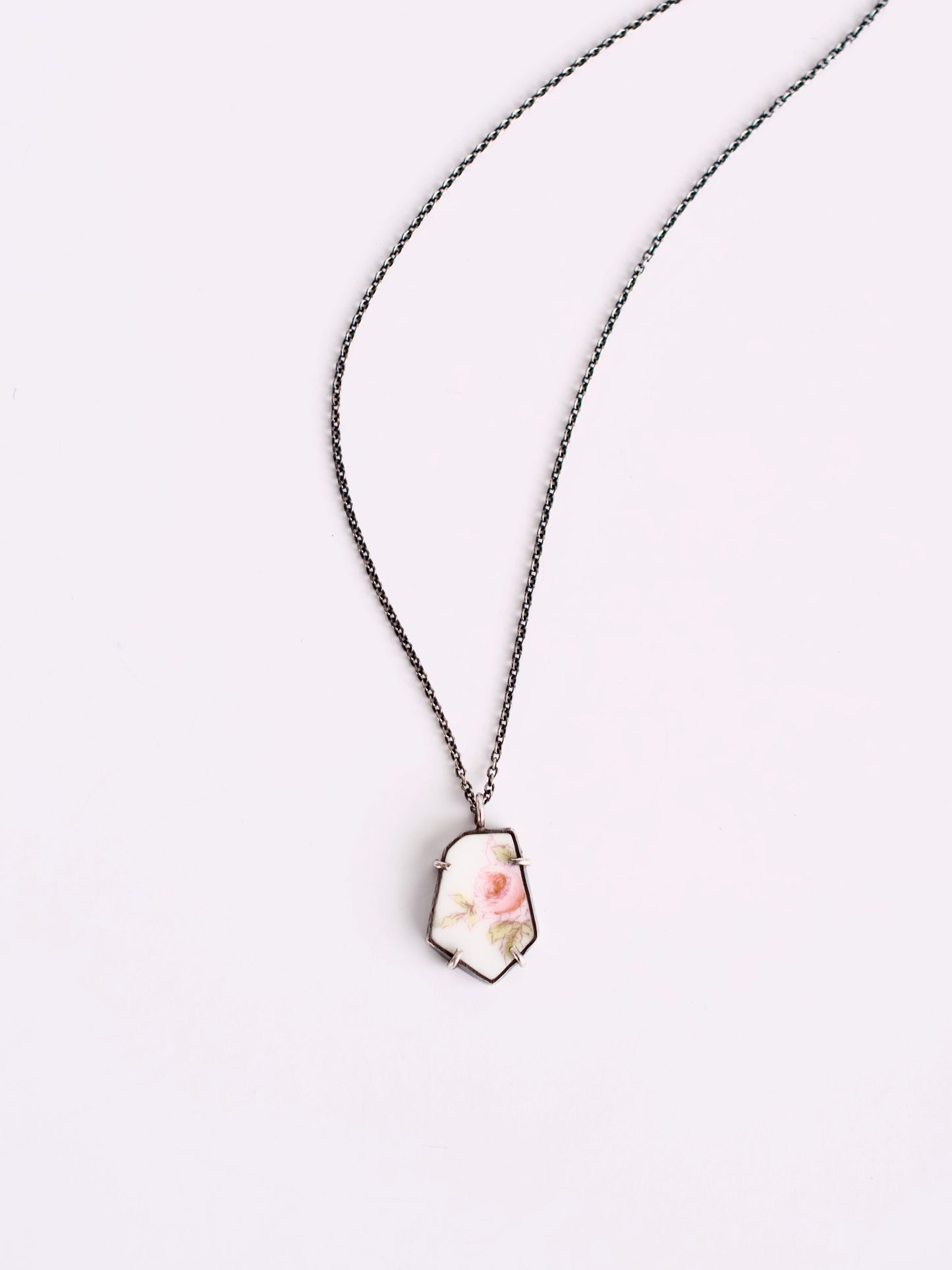 Pink Rose Necklace