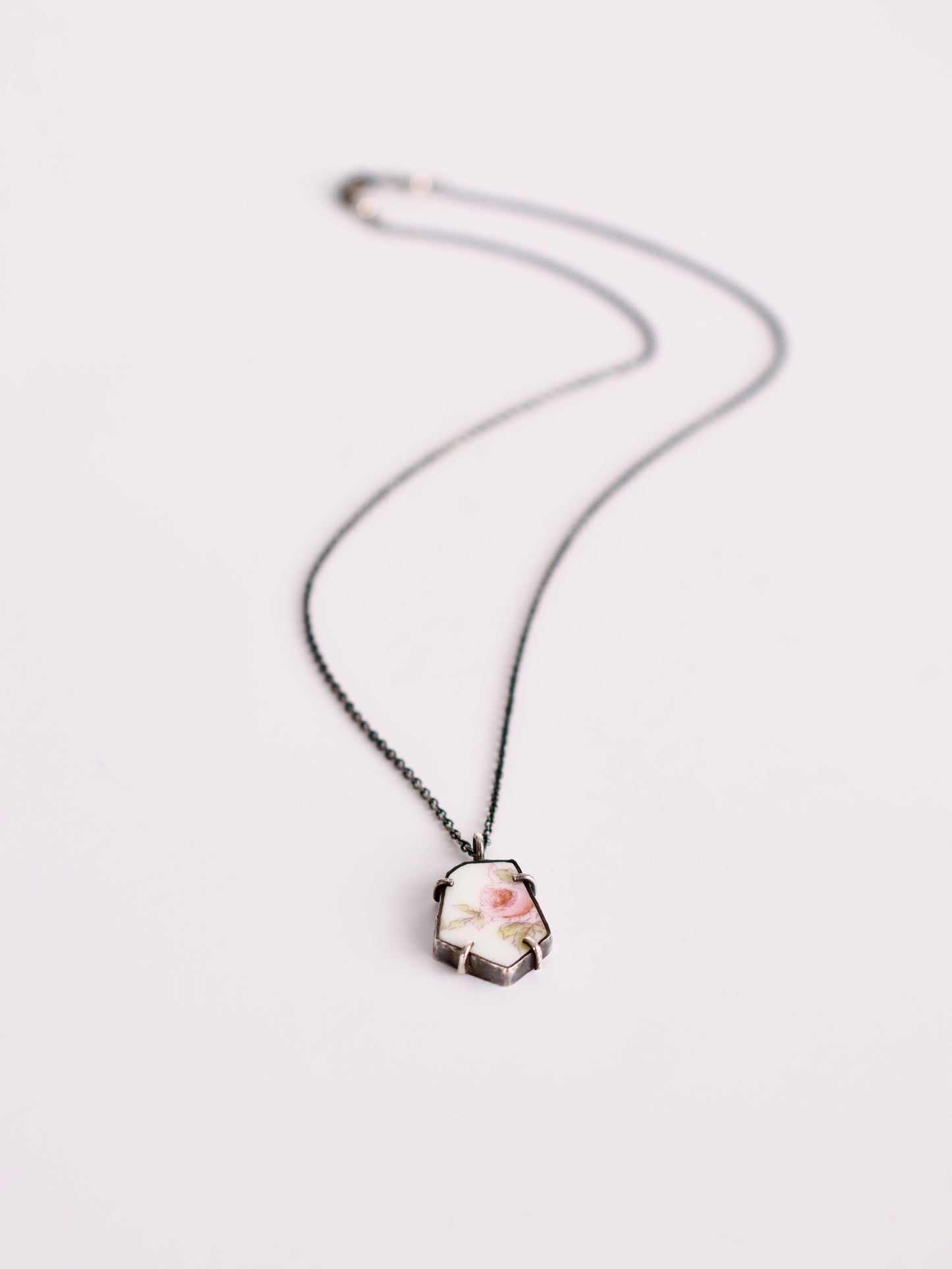 Pink Rose Necklace