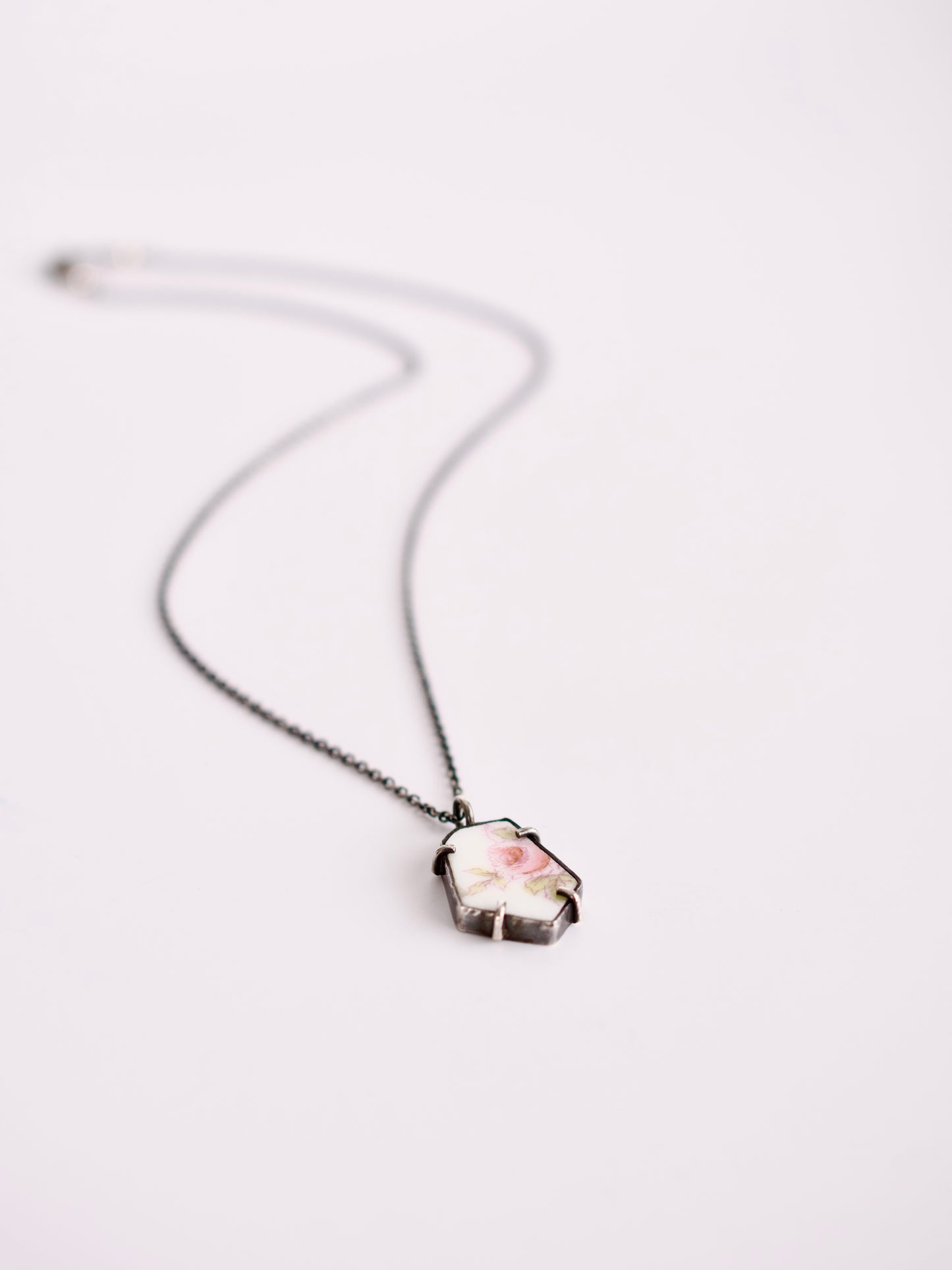 Pink Rose Necklace