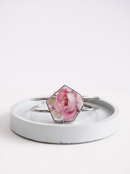Pink Rose Cuff Bracelet