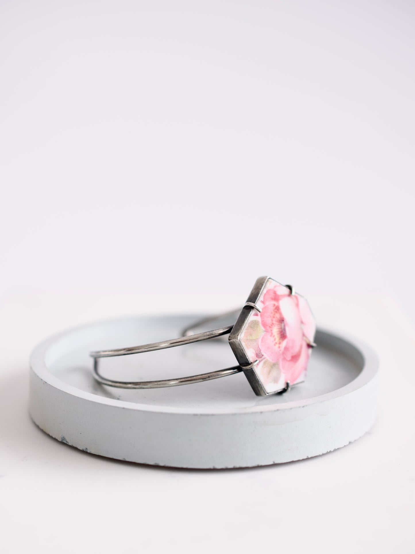 Pink Rose Cuff Bracelet
