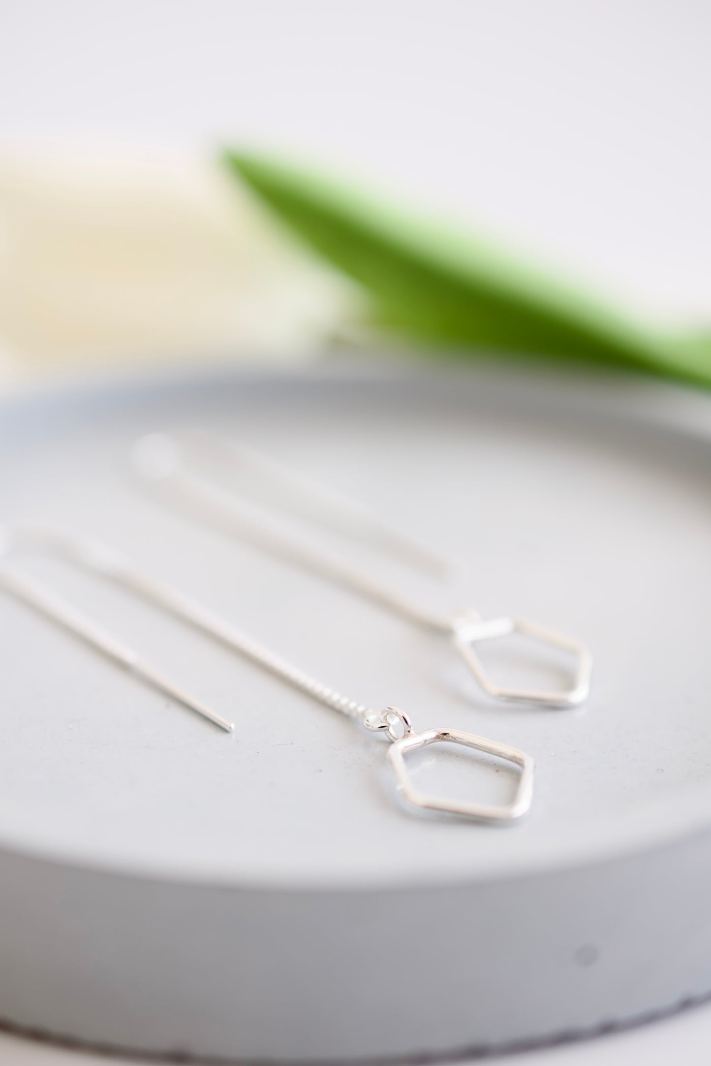 Silver Threader Earrings