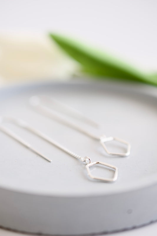 Silver Threader Earrings