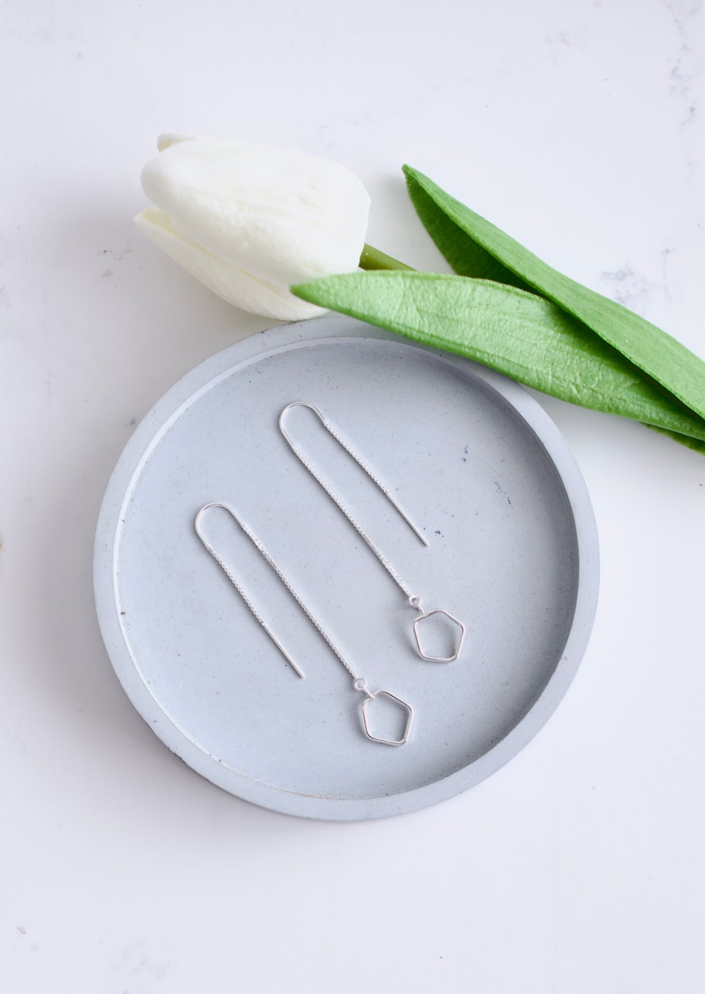 Silver Threader Earrings