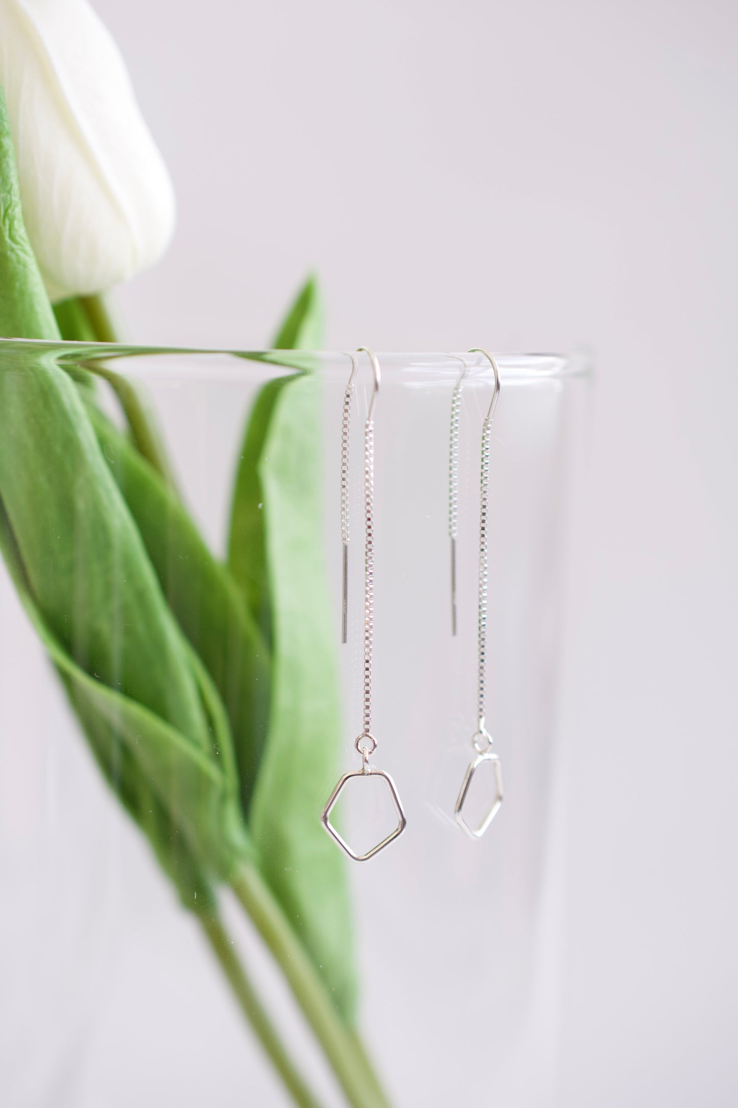 Silver Threader Earrings
