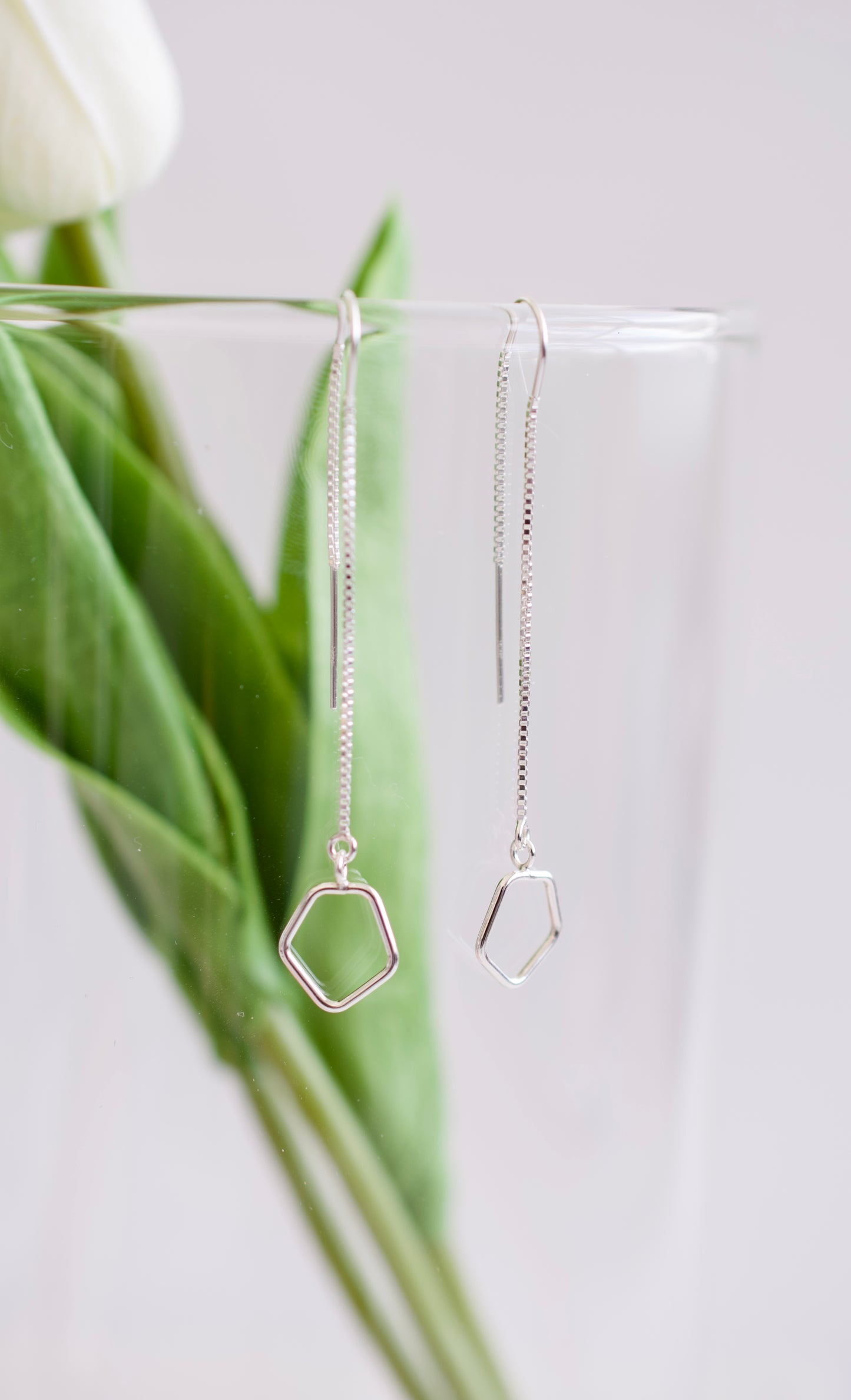 Silver Threader Earrings