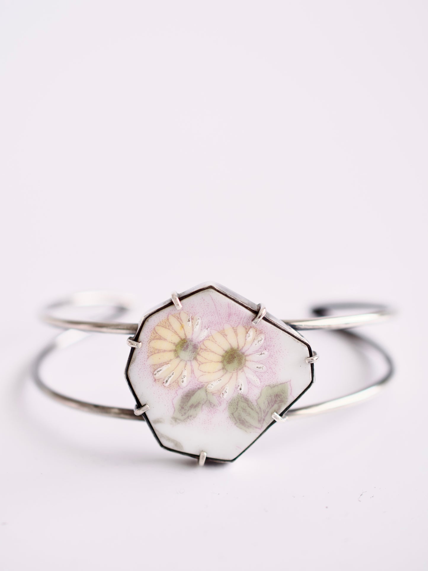 Yellow Daisy Cuff Bracelet