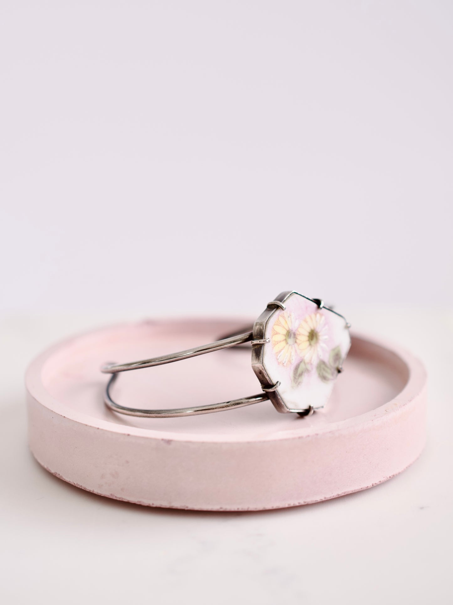 Yellow Daisy Cuff Bracelet