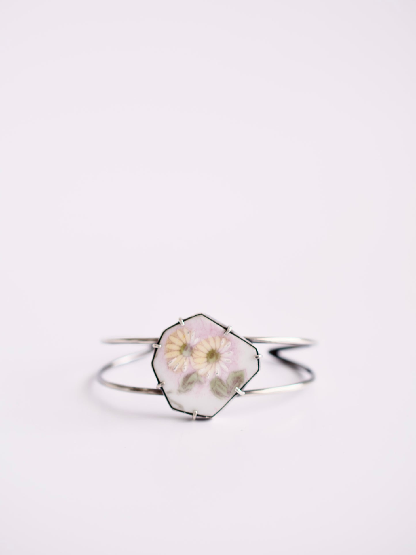 Yellow Daisy Cuff Bracelet