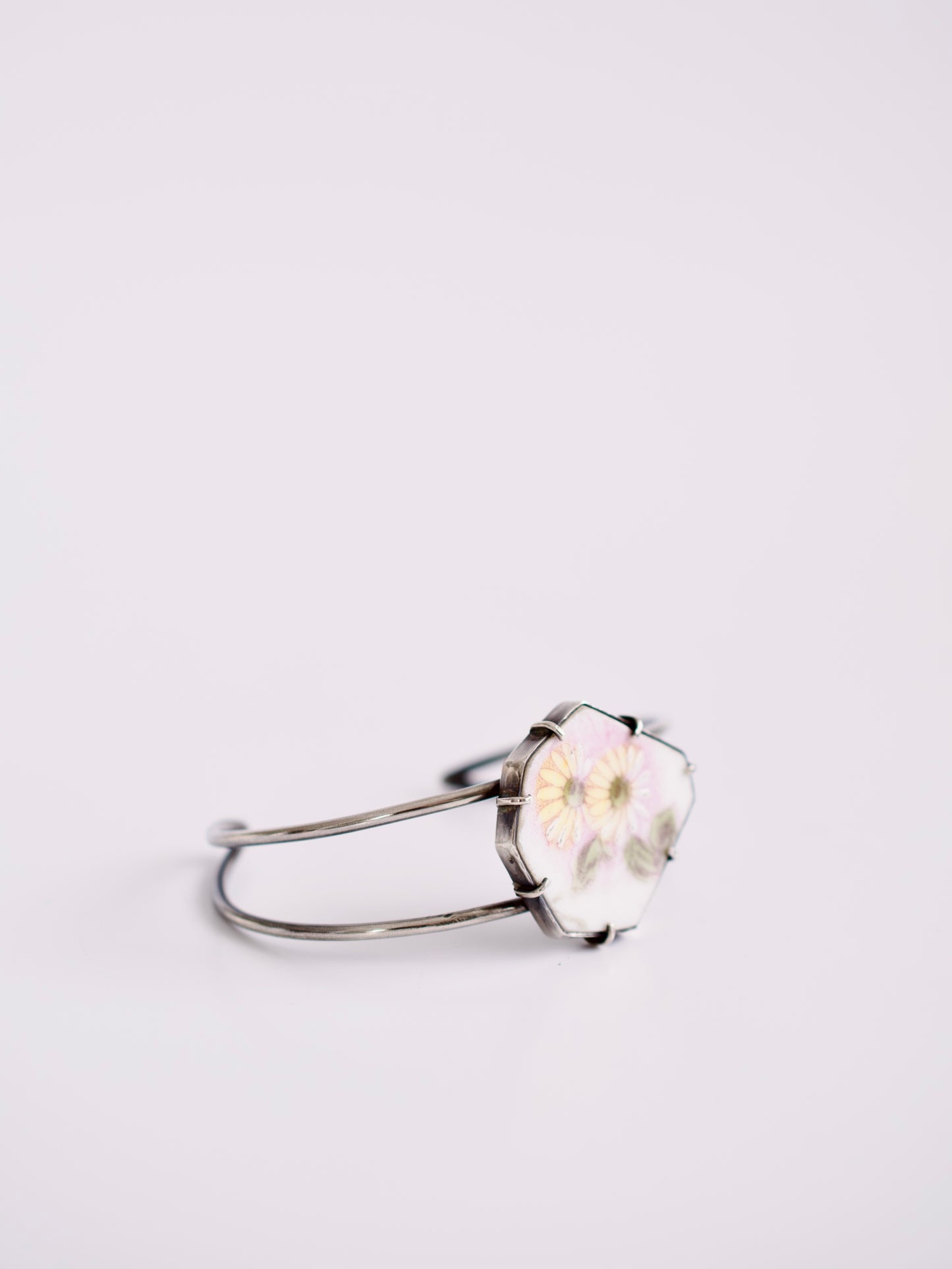 Yellow Daisy Cuff Bracelet