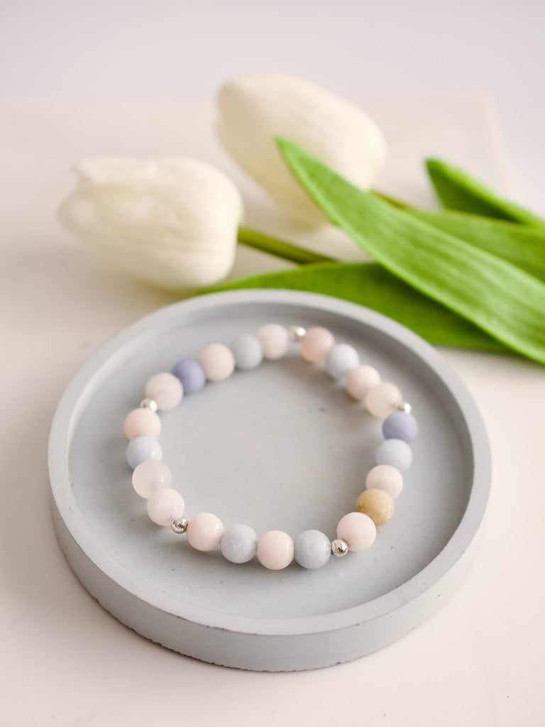Morganite Stacking Bracelet
