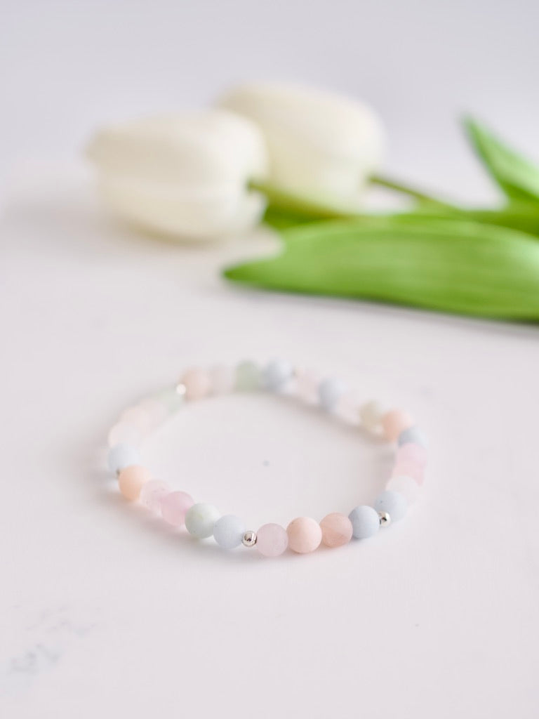 Morganite Stacking Bracelet