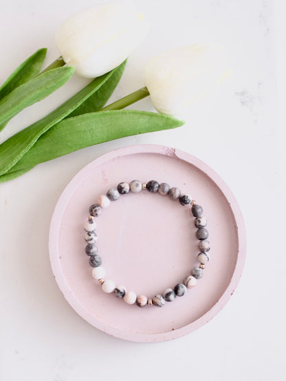 Dusty Rose Stacking Bracelet