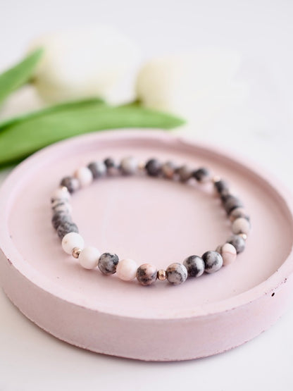 Dusty Rose Stacking Bracelet