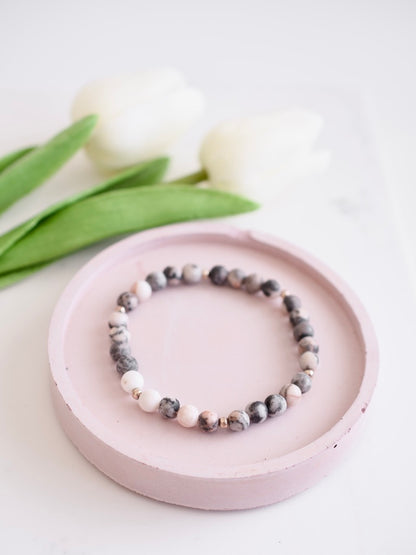 Dusty Rose Stacking Bracelet