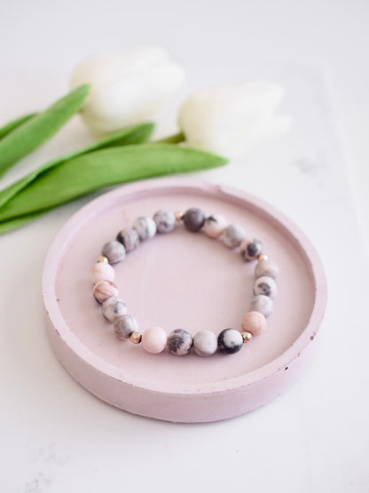 Dusty Rose Stacking Bracelet
