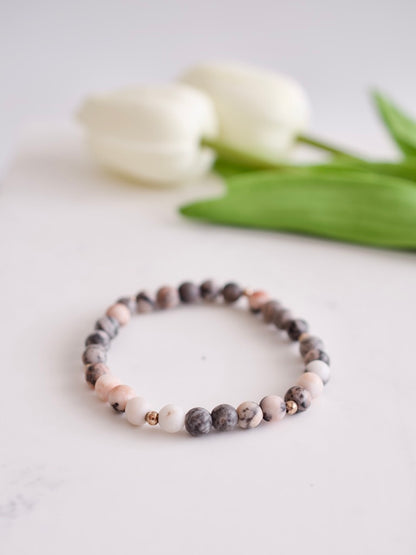 Dusty Rose Stacking Bracelet