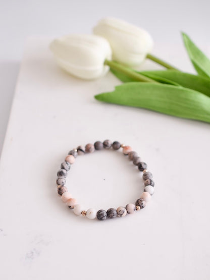 Dusty Rose Stacking Bracelet