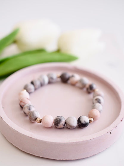 Dusty Rose Stacking Bracelet