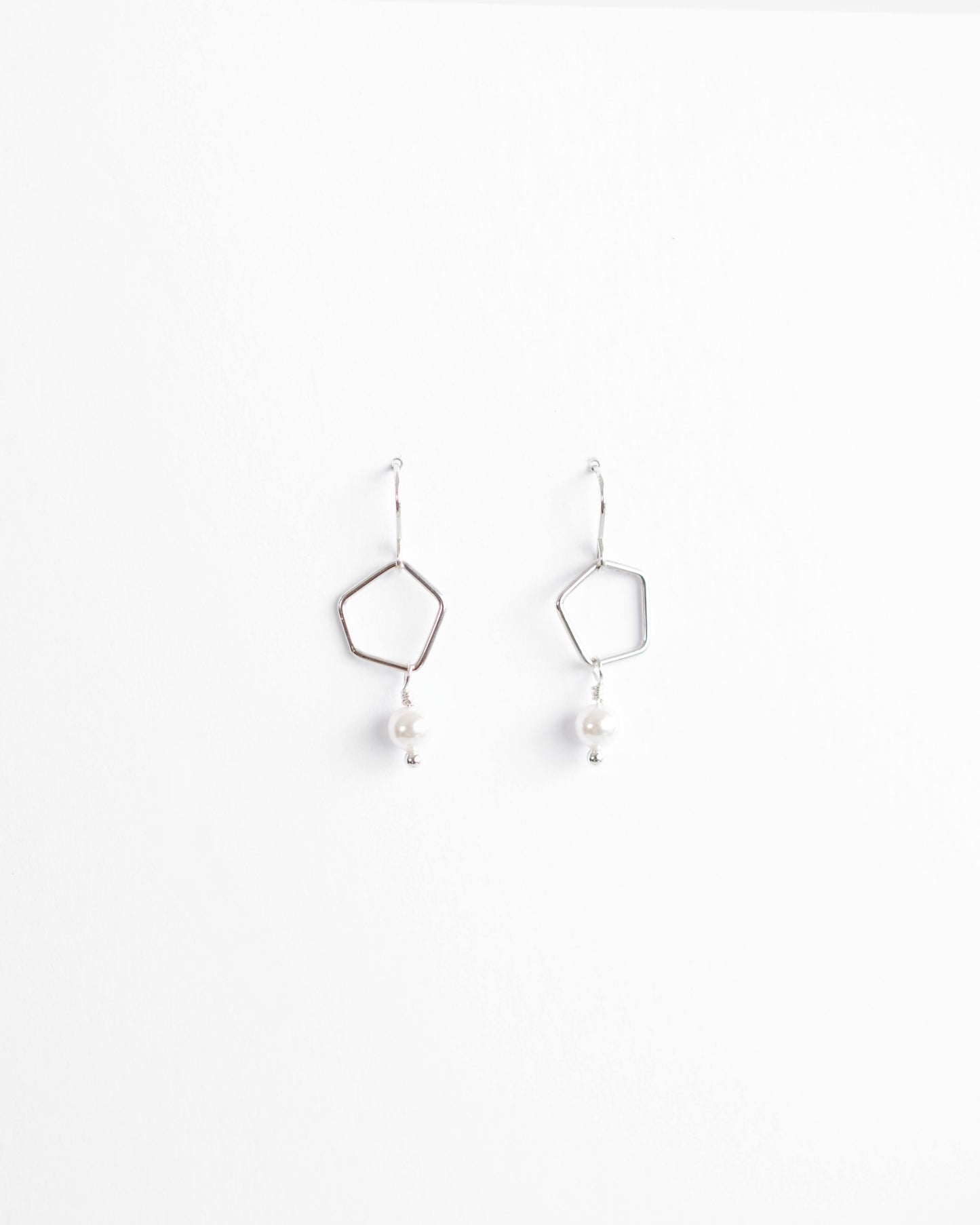 Silver Pearl Dangles