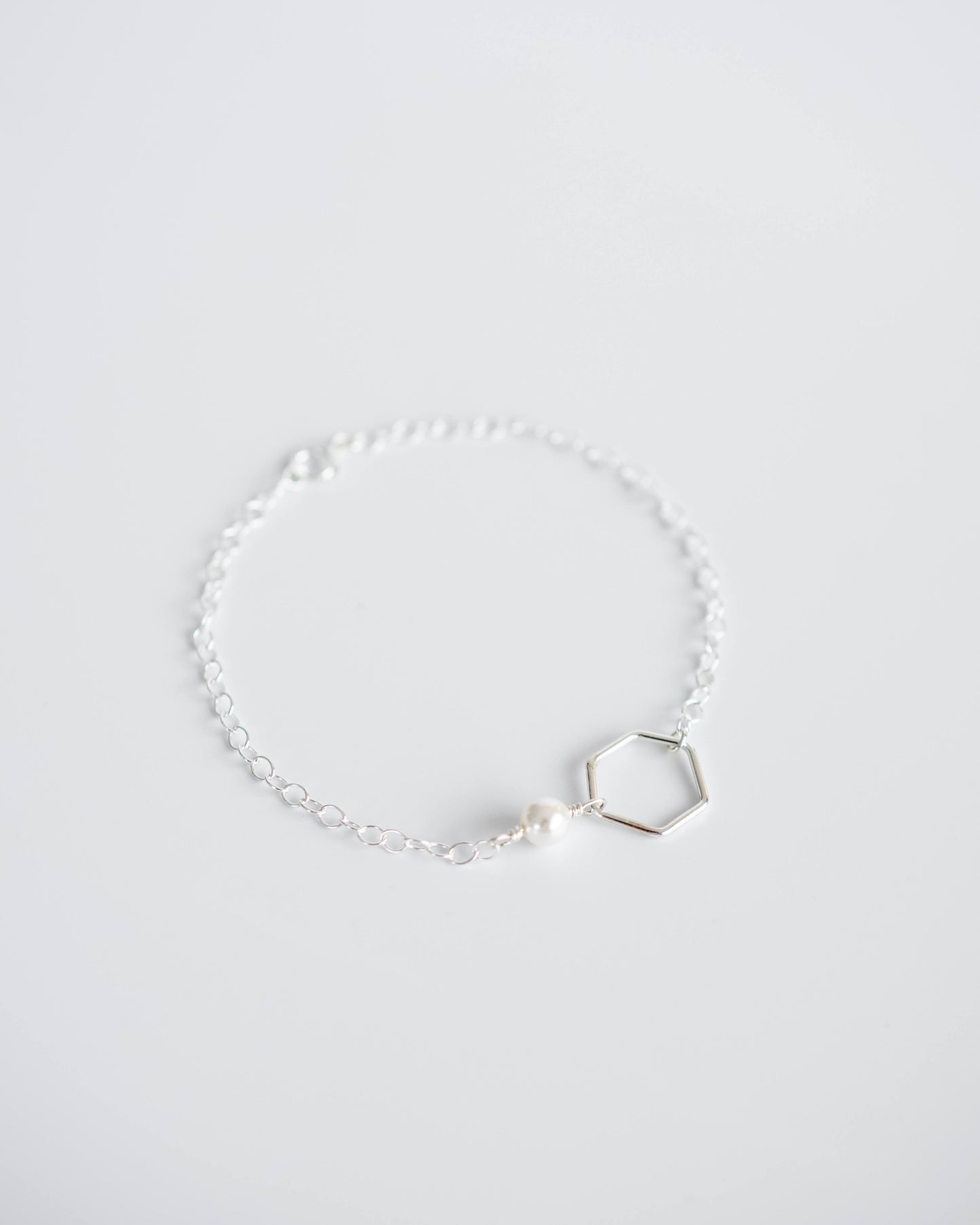 Silver Pearl Bracelet