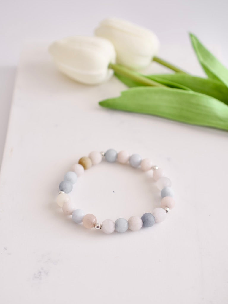 Morganite Stacking Bracelet