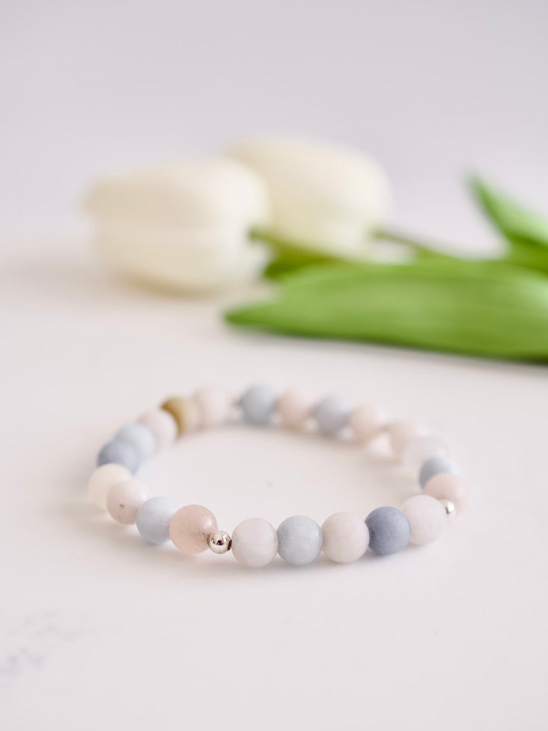 Morganite Stacking Bracelet