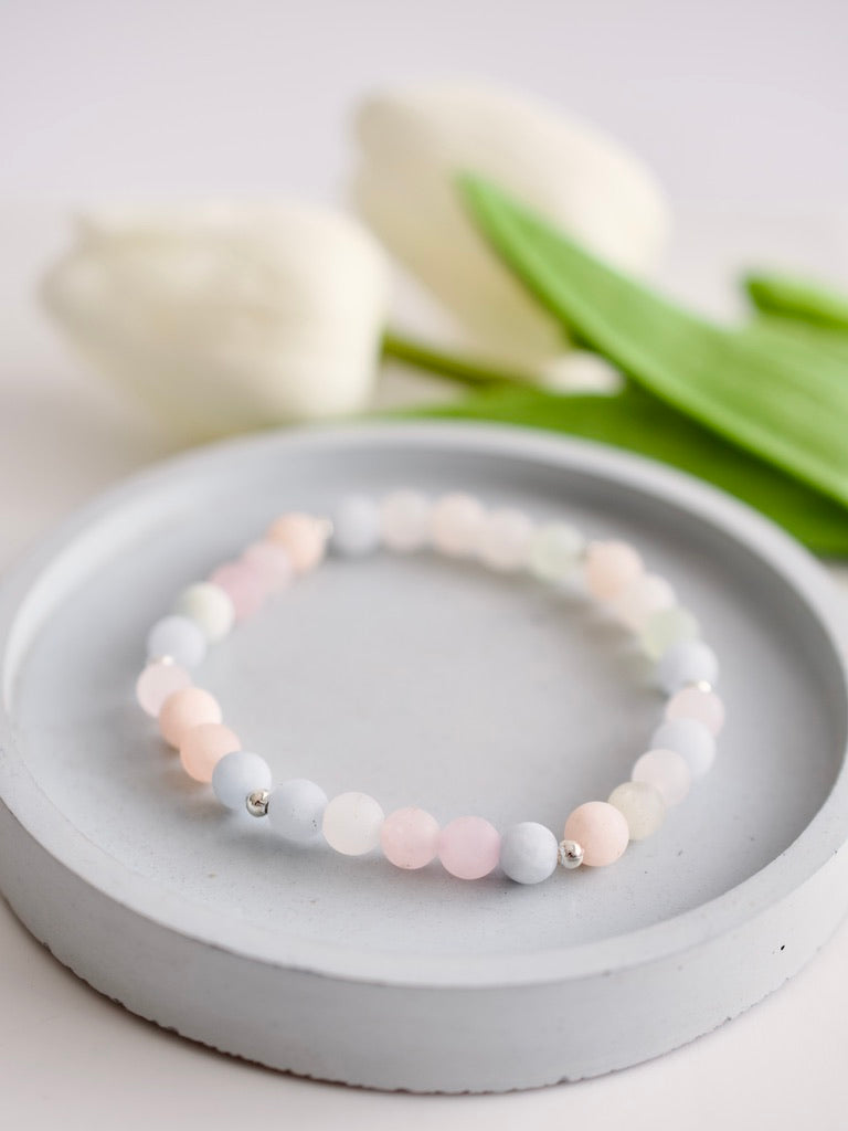 Morganite Stacking Bracelet