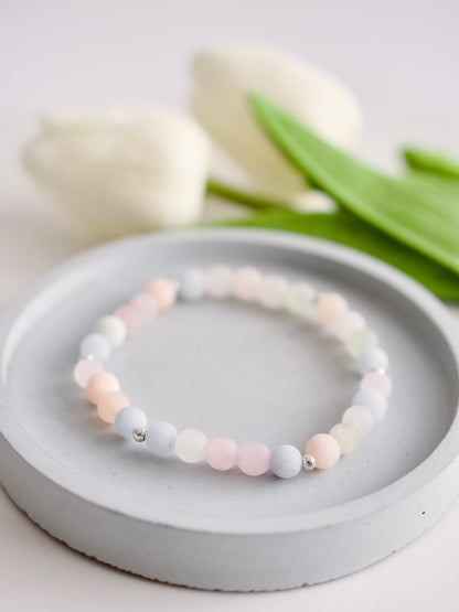 Morganite Stacking Bracelet