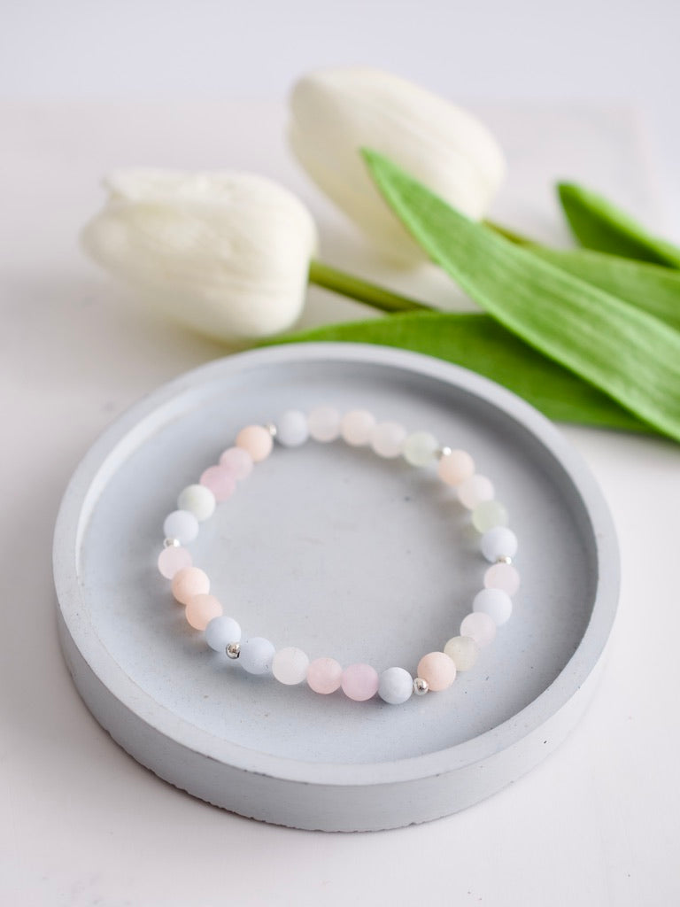 Morganite Stacking Bracelet