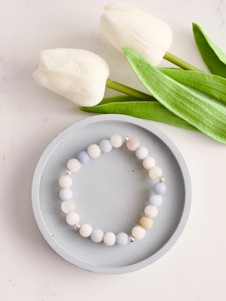 Morganite Stacking Bracelet